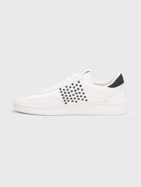 WILTON leather sneakers with eyelets - 4