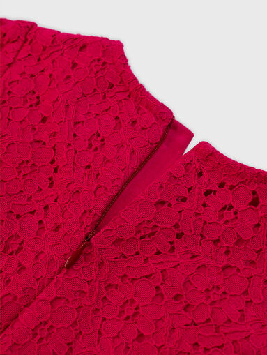 Red lace dress - 4