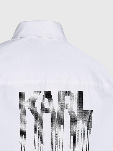 Long shirt with rhinestones - 3