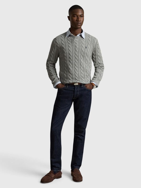 Fishbone-patterned sweater - 2