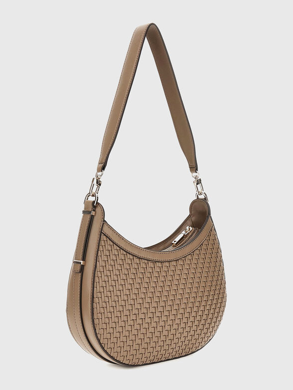 MURIELLE embossed texture hobo bag - 2