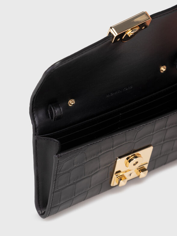 Black leather crossbody bag - 6