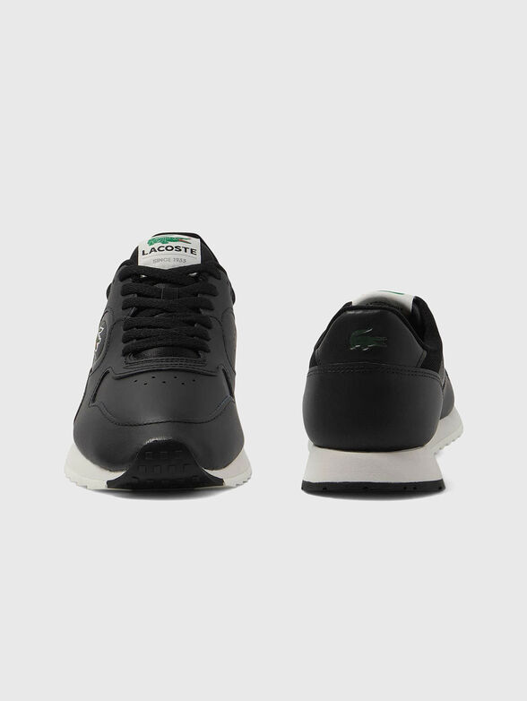 LINETRACK 2231 leather sneakers with logo detail  - 4