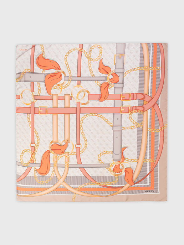 Square scarf with print - 2