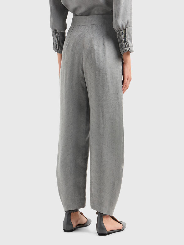 Trousers with wide legs in grey colour - 2