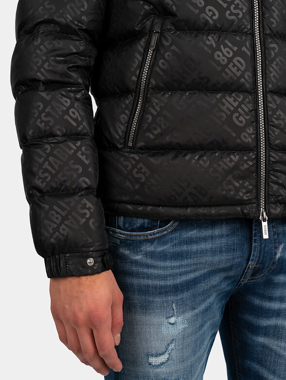 Padded jacket with logo details - 2