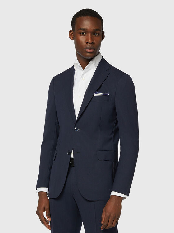 Вълнено сако с врязан ревер  - 1