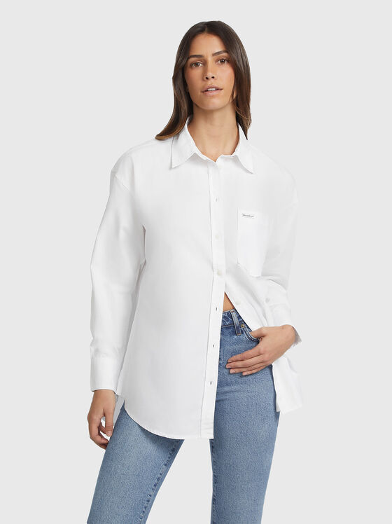 Black shirt with oval hem - 1