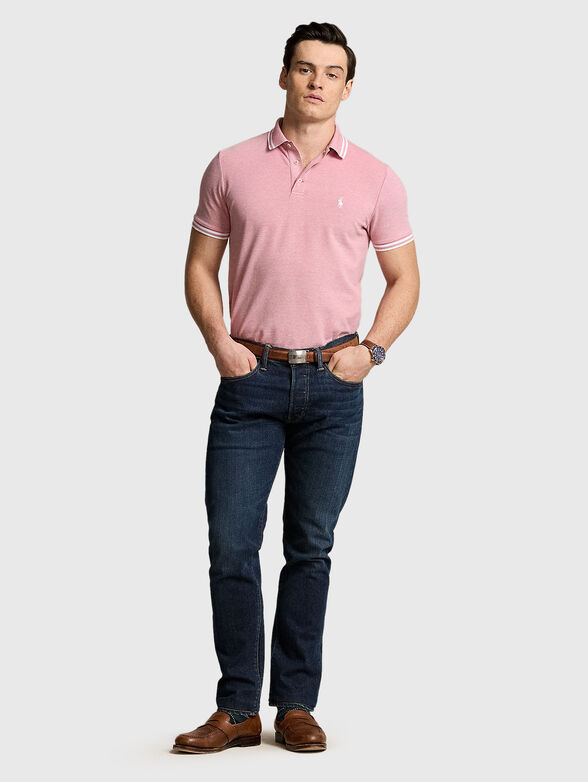 Polo shirt with contrast logo and trim  - 2