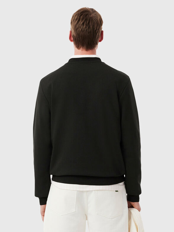 Sweatshirt with oval neckline and logo - 3