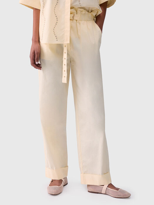 Black cotton pants 