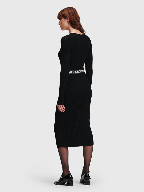 Knitted dress with logo detail - 2