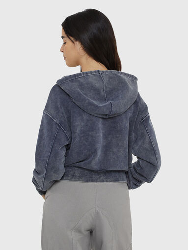 Sweatshirt with washed effect in blue colour - 3