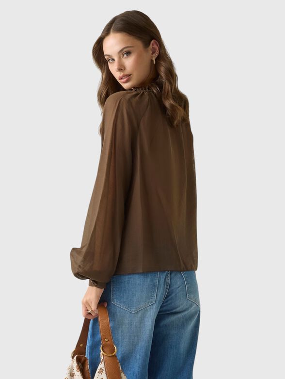 Blouse with ruffles and ties - 3