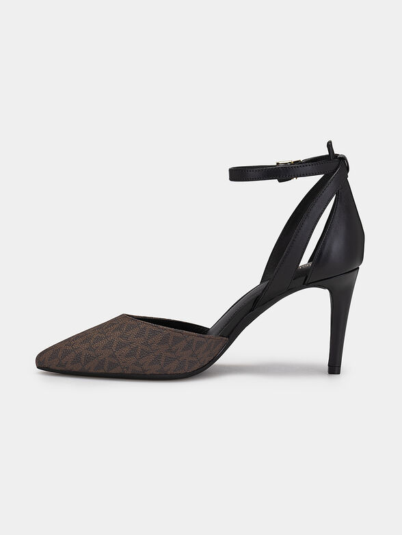 MIRABEL heeled shoes with monogram logo print - 4
