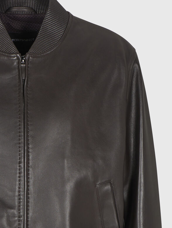 Black leather jacket - 6