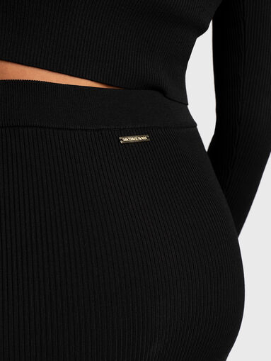 Lace up midi skirt - 4