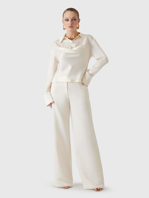 GRETA linen blend trousers - 4