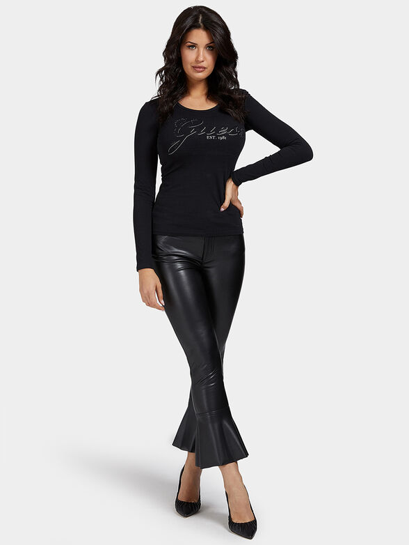 RAISA Blouse with rhinestone logo - 2