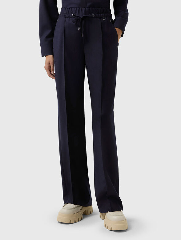 ELLA wool trousers with wide legs - 1