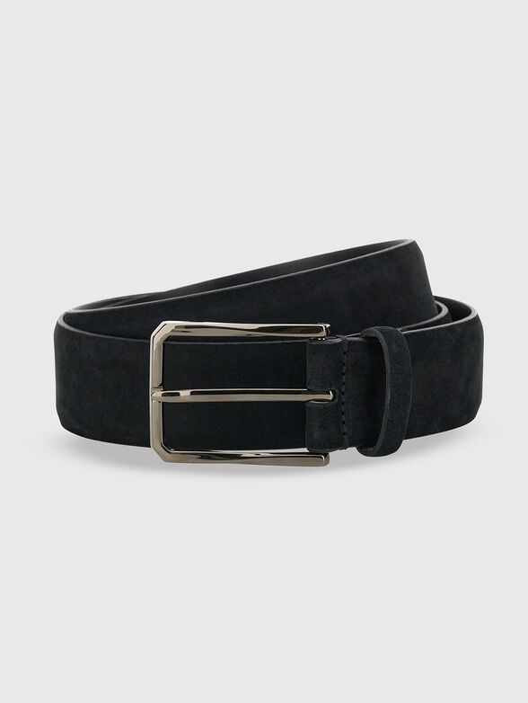 Nabuk leather belt in black - 1