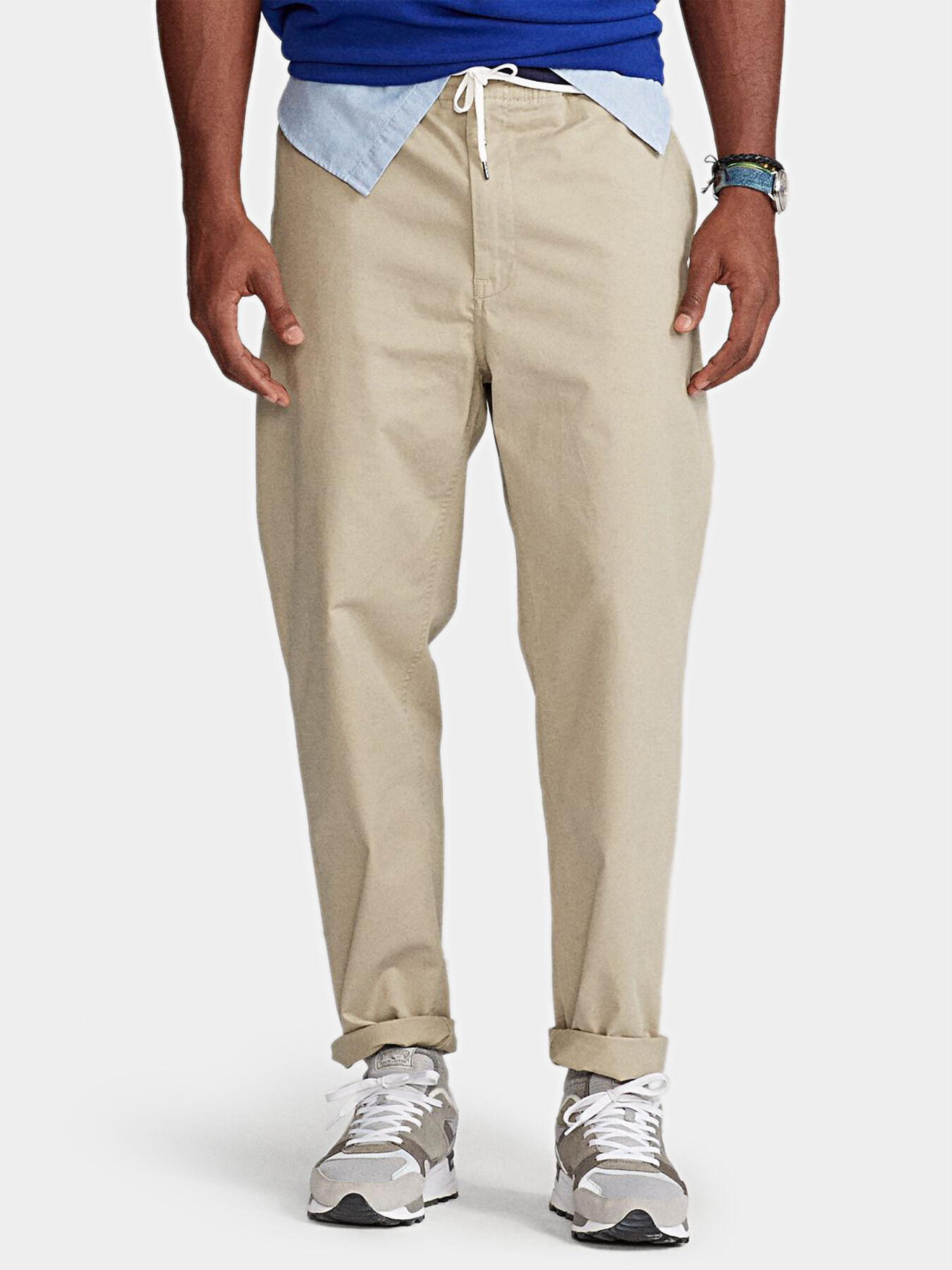 Cotton pants with elastic waist brand POLO RALPH LAUREN Globalbrandsstore en