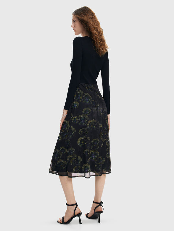 DARK PENSEE dress with contrast design - 2