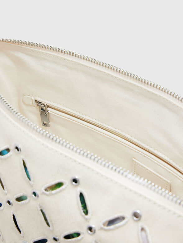 Medium perforated crossbody bag - 6