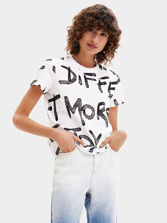 ENYA cotton T-shirt with graffiti print - 1