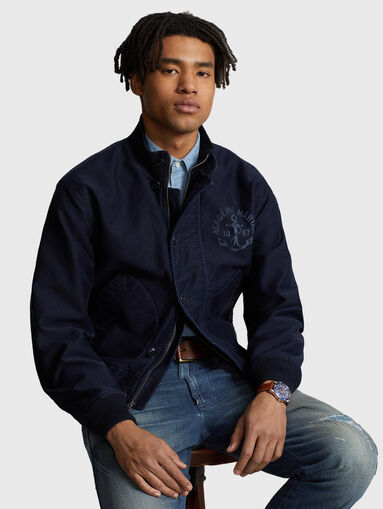 Dark blue bomber jacket - 4