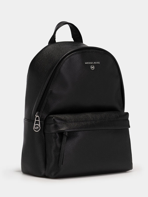 Black leather backpack - 3