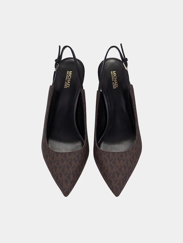 Cleo Sling shoes with monogram print - 6