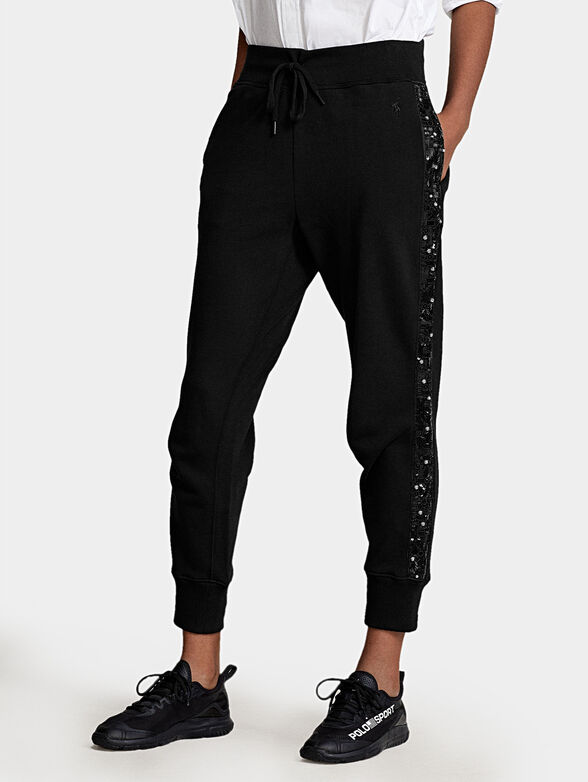 Sports pants with sequins - 1