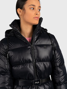 PHYLISS padded jacket with belt - 3
