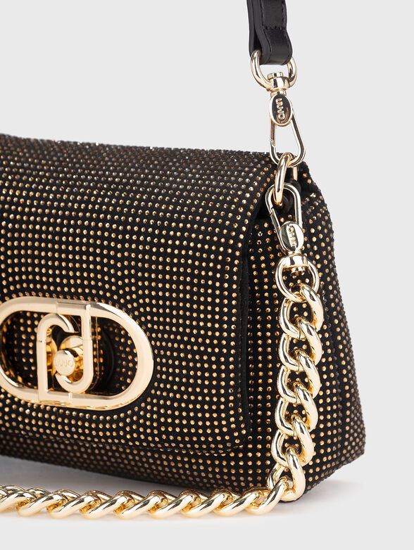 Crossbody bag with rhinestones - 5