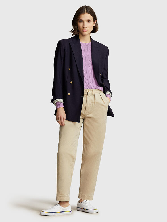 JULIANNA purple cotton sweater - 2