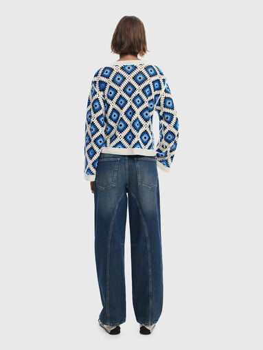 Knitted sweater with wide sleeves - 3