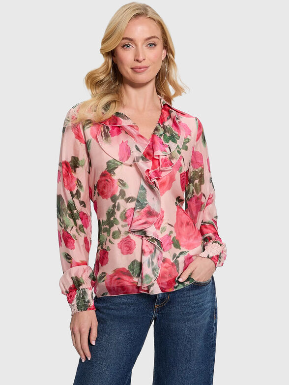Floral print shirt - 1