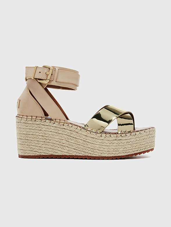 WITNEY Metallic effect wedge sandals - 1