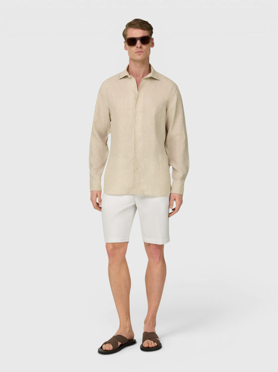 Ленена риза с дълъг ръкав - 1