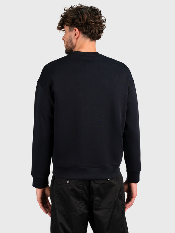Dark blue sweatshirt with art detail - 3