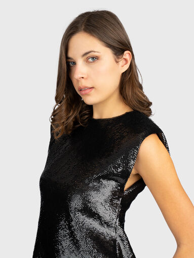 Mini dress with sequins - 4