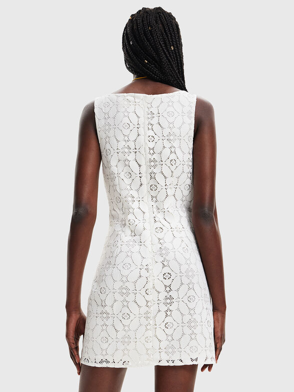 NEWCASTLE white mini dress with embroidery - 2