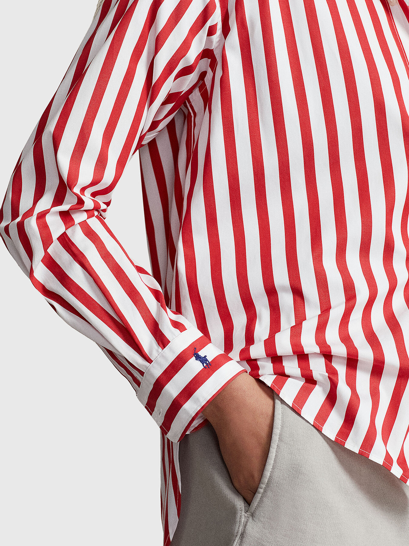 Cotton shirt with striped pattern brand POLO RALPH LAUREN