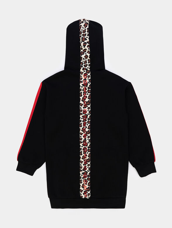 Sweatshirt with zipper and hood - 2