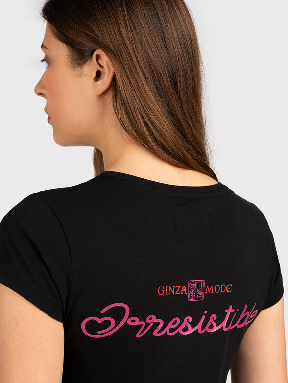 TSL078 T-shirt with contrasting print - 3