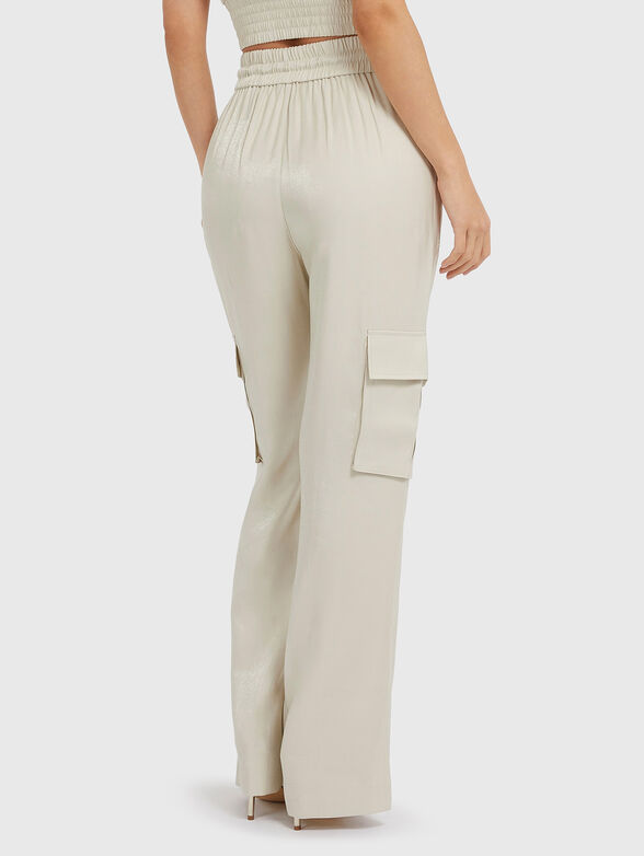 CHANTAL satin cargo pants - 2