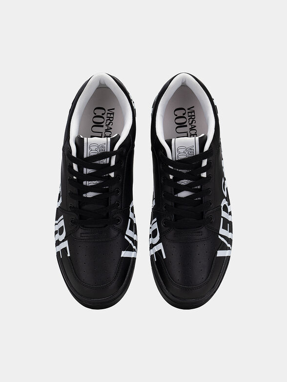 STARLIGHT black sports shoes with logo - 6