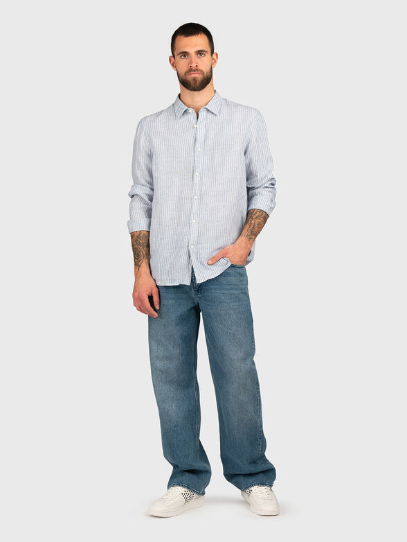 Long sleeve linen shirt - 2