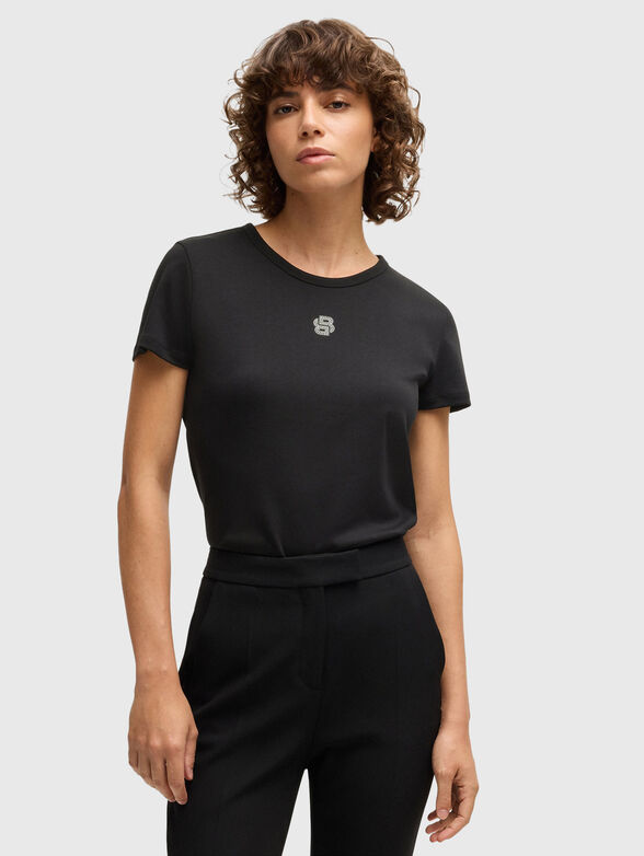 Cotton T-shirt with logo detail - 1